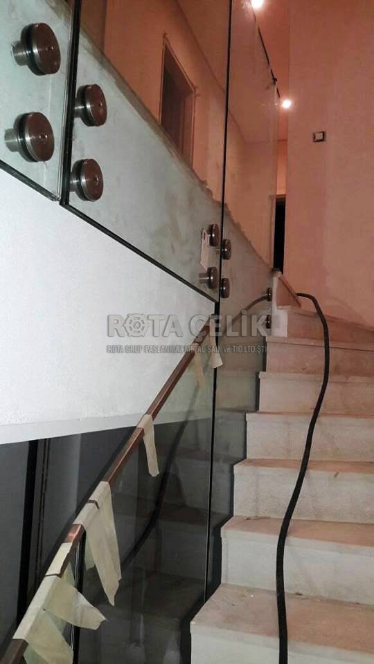 Stainless glass and spider railing